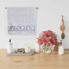 Royal Designed Rajvanshi 440 GSM Cotton Set of 2 Hand Towels - Rangoli