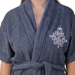 Rangoli Royal Bamboo Bathrobe for Women | Eco-Friendly, Ultra-Soft & Lightweight | 100% Bamboo Fiber | Highly Absorbent, Breathable & Gentle on Skin |