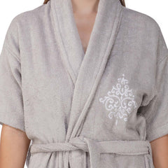 Rangoli Royal Bamboo Bathrobe for Women | Eco-Friendly, Ultra-Soft & Lightweight | 100% Bamboo Fiber | Highly Absorbent, Breathable & Gentle on Skin |