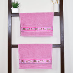 Royal Designed Rajvanshi 440 GSM Cotton Set of 3 (1 Bath & 2 Hand Towels) - Rangoli