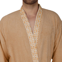 Rangoli Sakura Cotton Adult Bathrobe for Men 550 GSM