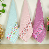 Rangoli Victoria 100% Cotton Hand Towel Set of 3 | Ultra Soft, Super Absorbent Luxurious Towels