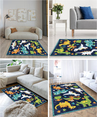 Jungle Animals Design 2500 GSM Kids Room Rug (100 x 150 cm)