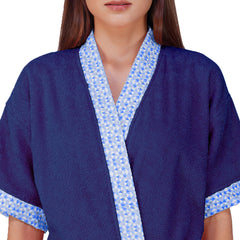 Rangoli Sakura Cotton Adult Bathrobe for Women 550 GSM