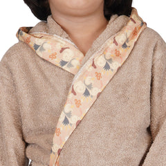 Rangoli Kids Bamboo Hooded Bathrobe | 500 GSM Ultra-Soft & Lightweight | 100% Bamboo Fabric for Gentle Comfort | Highly Absorbent & Breathable | Perfect for Bath, Swim, and Relaxation | Available in Various Sizes