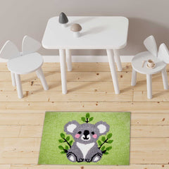 Rangoli Super Soft  Kids Rug (40x60 cm) Microfiber 2500 GSM Door Mat Super Absorbent Anti Skid Mats for Bathroom/Bedroom/Kitchen/Door Mat/Floor Mat