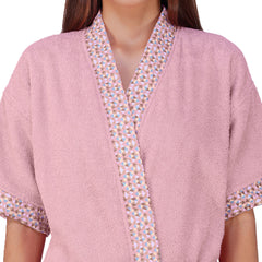 Rangoli Sakura Cotton Adult Bathrobe for Women 550 GSM