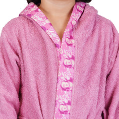 Rangoli Kids Bamboo Hooded Bathrobe | 500 GSM Ultra-Soft & Lightweight | 100% Bamboo Fabric for Gentle Comfort | Highly Absorbent & Breathable | Perfect for Bath, Swim, and Relaxation | Available in Various Sizes