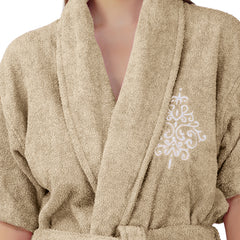 Rangoli Royal Bamboo Bathrobe for Women | Eco-Friendly, Ultra-Soft & Lightweight | 100% Bamboo Fiber | Highly Absorbent, Breathable & Gentle on Skin |