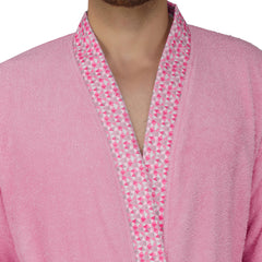 Rangoli Sakura Cotton Adult Bathrobe for Men 550 GSM