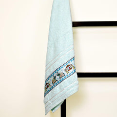 Royal Designed Rajvanshi 440 GSM Cotton Bath Towel - Rangoli