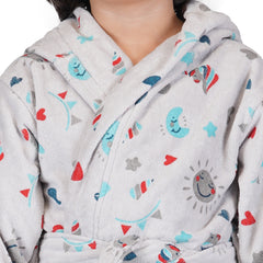 Rangoli Kids Unicorn Cotton Bathrobe 400 GSM for Girls and Boys