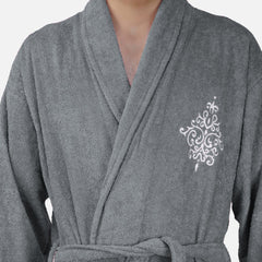 Rangoli Royal Bamboo Bathrobe for Men | Ultra-Soft & Lightweight | 100% Bamboo Fabric | Highly Absorbent, Eco-Friendly & Breathable