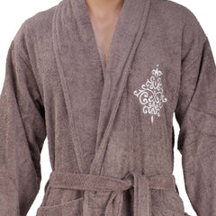 Rangoli Royal Bamboo Bathrobe for Men | Ultra-Soft & Lightweight | 100% Bamboo Fabric | Highly Absorbent, Eco-Friendly & Breathable