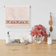 Royal Designed Rajvanshi 440 GSM Cotton Set of 2 Hand Towels - Rangoli