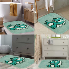 Rangoli Super Soft  Kids Rug (40x60 cm) Microfiber 2500 GSM Door Mat Super Absorbent Anti Skid Mats for Bathroom/Bedroom/Kitchen/Door Mat/Floor Mat