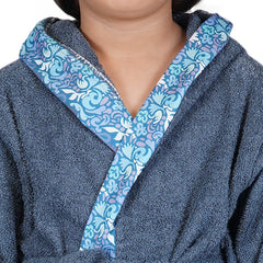 Rangoli Kids Bamboo Hooded Bathrobe | 500 GSM Ultra-Soft & Lightweight | 100% Bamboo Fabric for Gentle Comfort | Highly Absorbent & Breathable | Perfect for Bath, Swim, and Relaxation | Available in Various Sizes