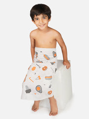 Rangoli 100% Cotton Kids Bath Towel | Skin Friendly Ultra Soft Towels for Girls and Boys - Rangoli