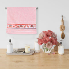 Royal Designed Rajvanshi 440 GSM Cotton Set of 2 Hand Towels - Rangoli