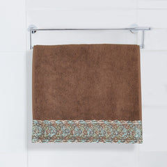 Sunshine 550 GSM Cotton Hand Towel Set of 3 (Brown, Ash, Blue)