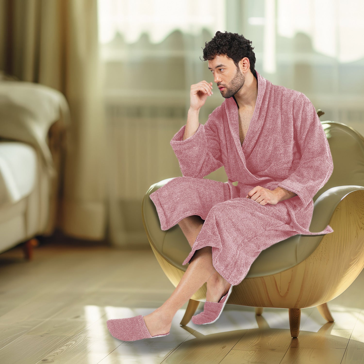 Canningvale 550 GSM Cotton Bathrobe For Men