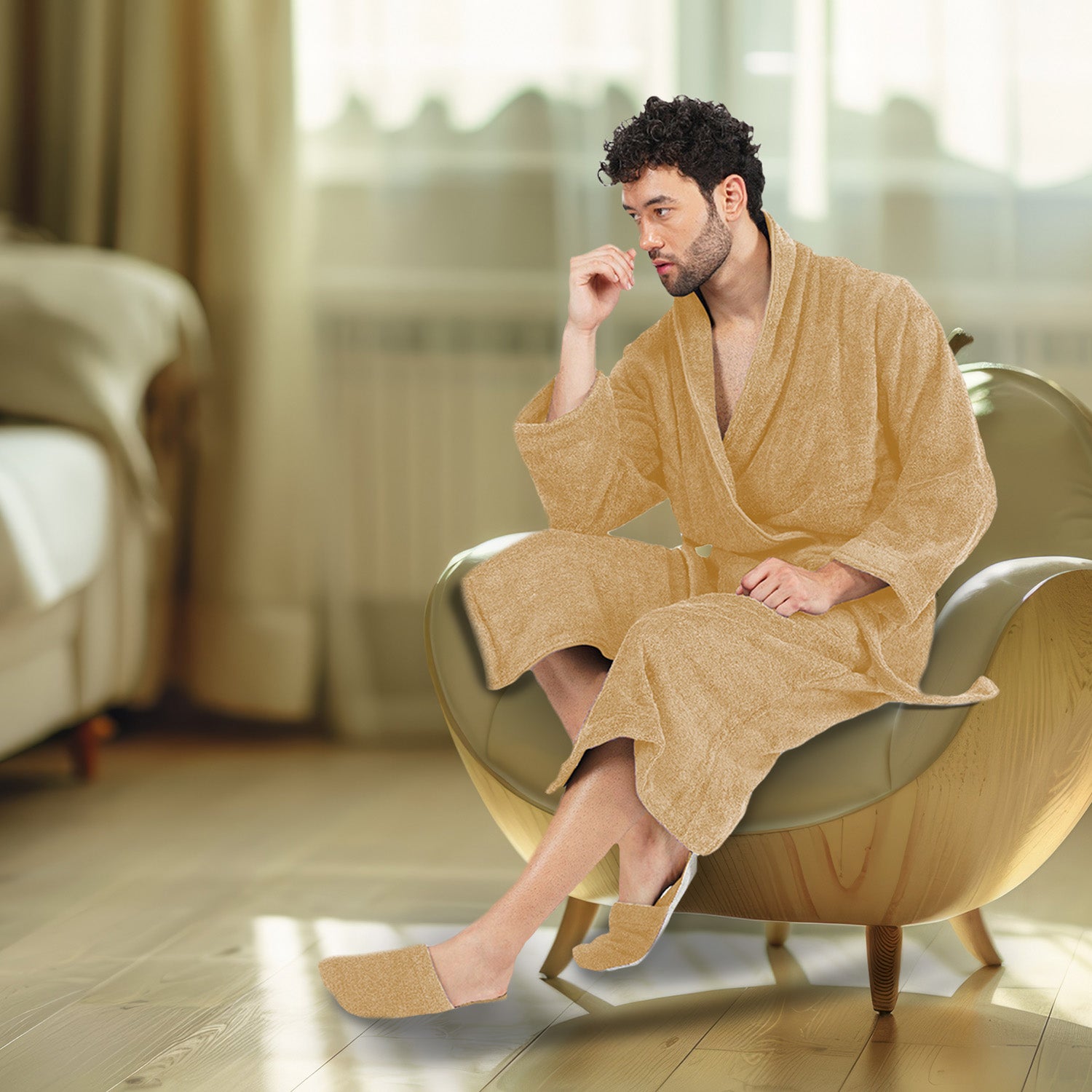 Canningvale 550 GSM Cotton Bathrobe For Men