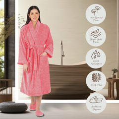 Canningvale  550 GSM Cotton Bathrobe  for Women