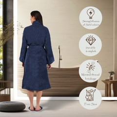 Canningvale  550 GSM Cotton Bathrobe  for Women