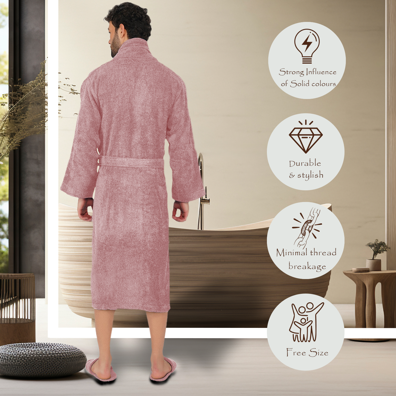 Canningvale 550 GSM Cotton Bathrobe For Men