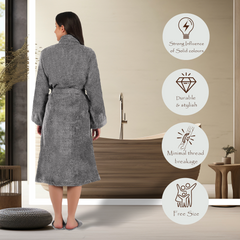 Canningvale  550 GSM Cotton Bathrobe  for Women