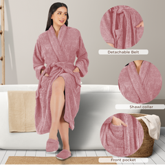 Canningvale  550 GSM Cotton Bathrobe  for Women