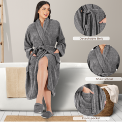 Canningvale  550 GSM Cotton Bathrobe  for Women