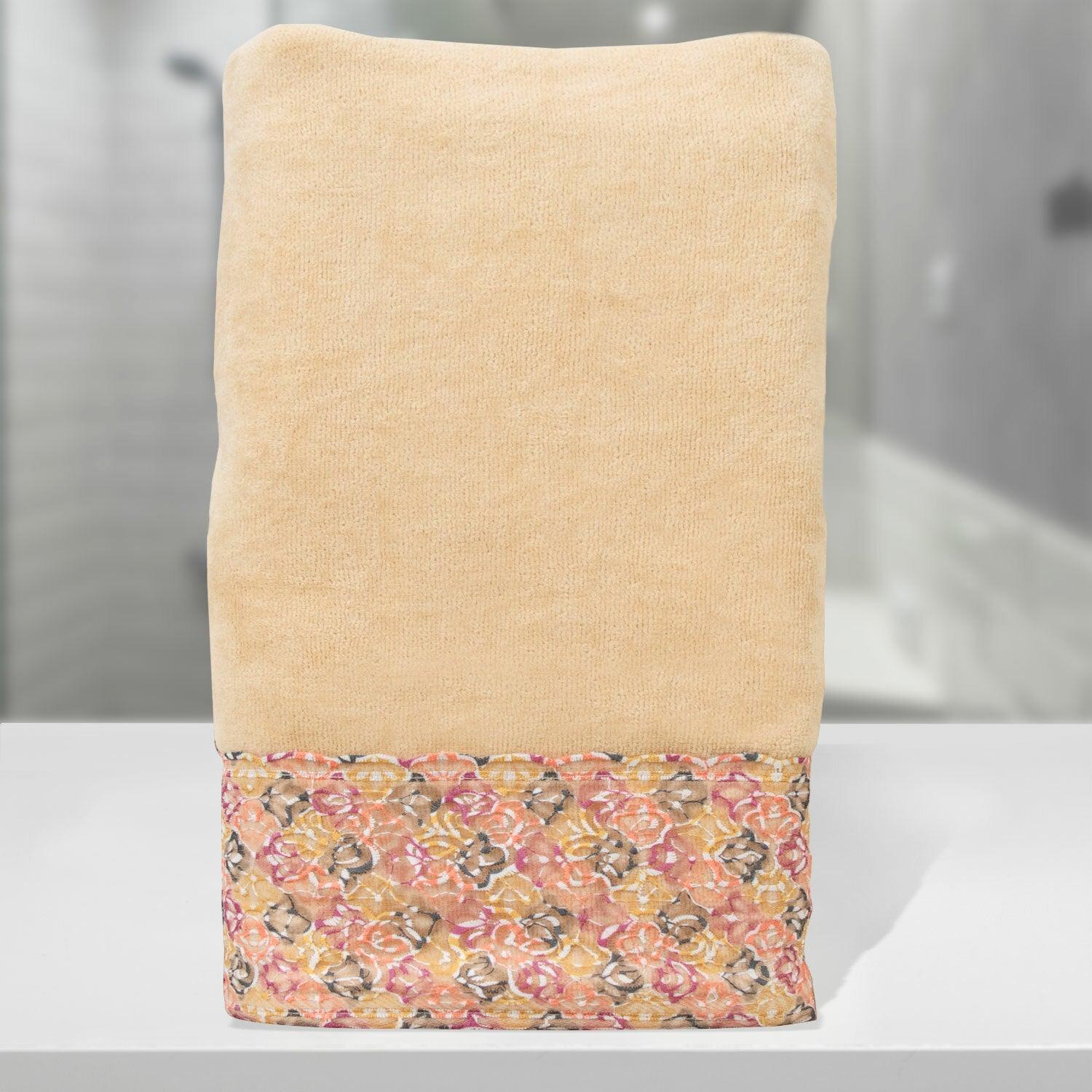 Prima Lace 100% Cotton Bath Towel | Ultra Soft, Highly Absorbent Luxurious Towels