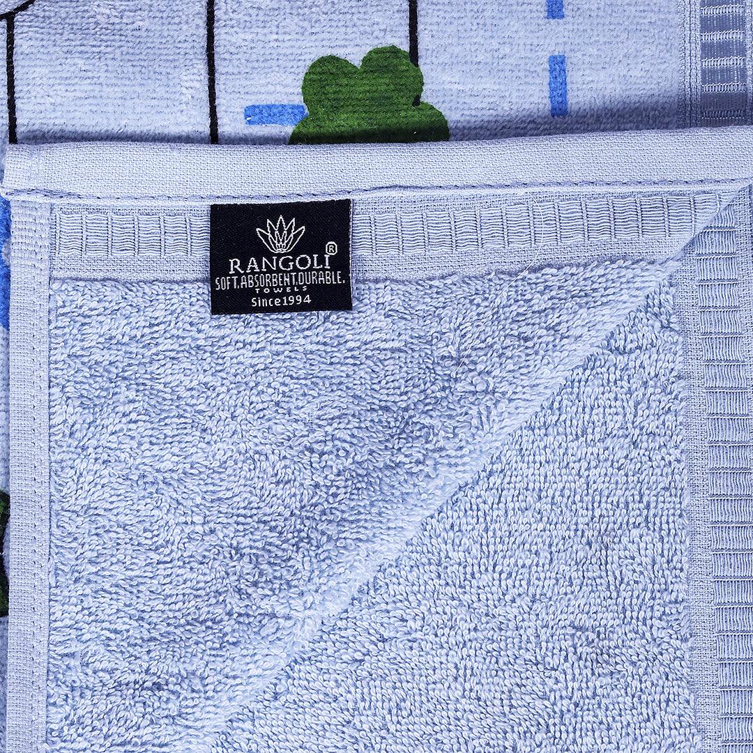 Rangoli 100% Cotton Baby Bath Towel (50x90 cm) | Extra Soft, Skin Friendly Washcloths for Infants - Rangoli