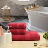 Trio 550 GSM Cotton Bath Towels Set of 3 ( 1 Bath and 2 Hand Towels)