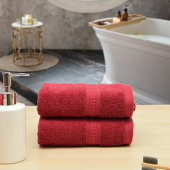 Trio 100% Cotton Hand Towel Set (60x40 CM), 550 GSM