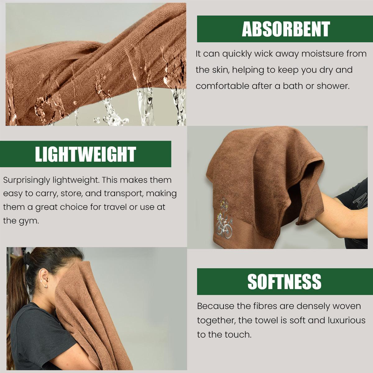 540 GSM Martin Towel Set Of 3 | Ultra Soft & Highly Absorbent Towels - Rangoli