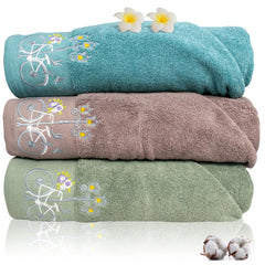 540 GSM Martin Hand Towel Set Of 3 | Ultra Soft & Highly Absorbent Towels | Green, Blugrn, Turquoise - Rangoli