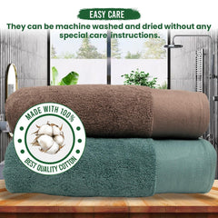 540 GSM Martin Bath Towel Set Of 2 | Ultra Soft & Highly Absorbent Towels - Rangoli