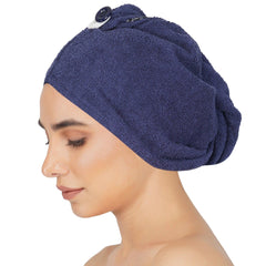 Rangoli Noble Cotton Hair Wrap Towel | Quick Dry, Absorbent Shower Cap