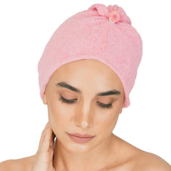 Rangoli Noble Cotton Hair Wrap Towel | Quick Dry, Absorbent Shower Cap