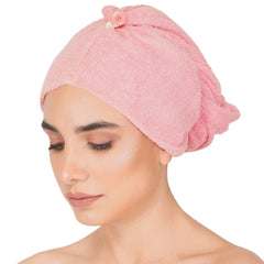 Rangoli Noble Cotton Hair Wrap Towel | Quick Dry, Absorbent Shower Cap