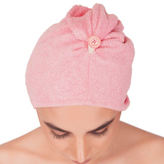 Rangoli Noble Cotton Hair Wrap Towel | Quick Dry, Absorbent Shower Cap