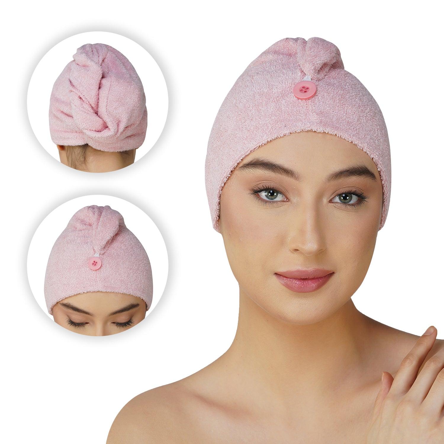 Royal Bamboo Hair Wrap | Quick Dry, Absorbent Shower Cap - Rangoli