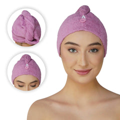 Royal Bamboo Hair Wrap | Quick Dry, Absorbent Shower Cap - Rangoli