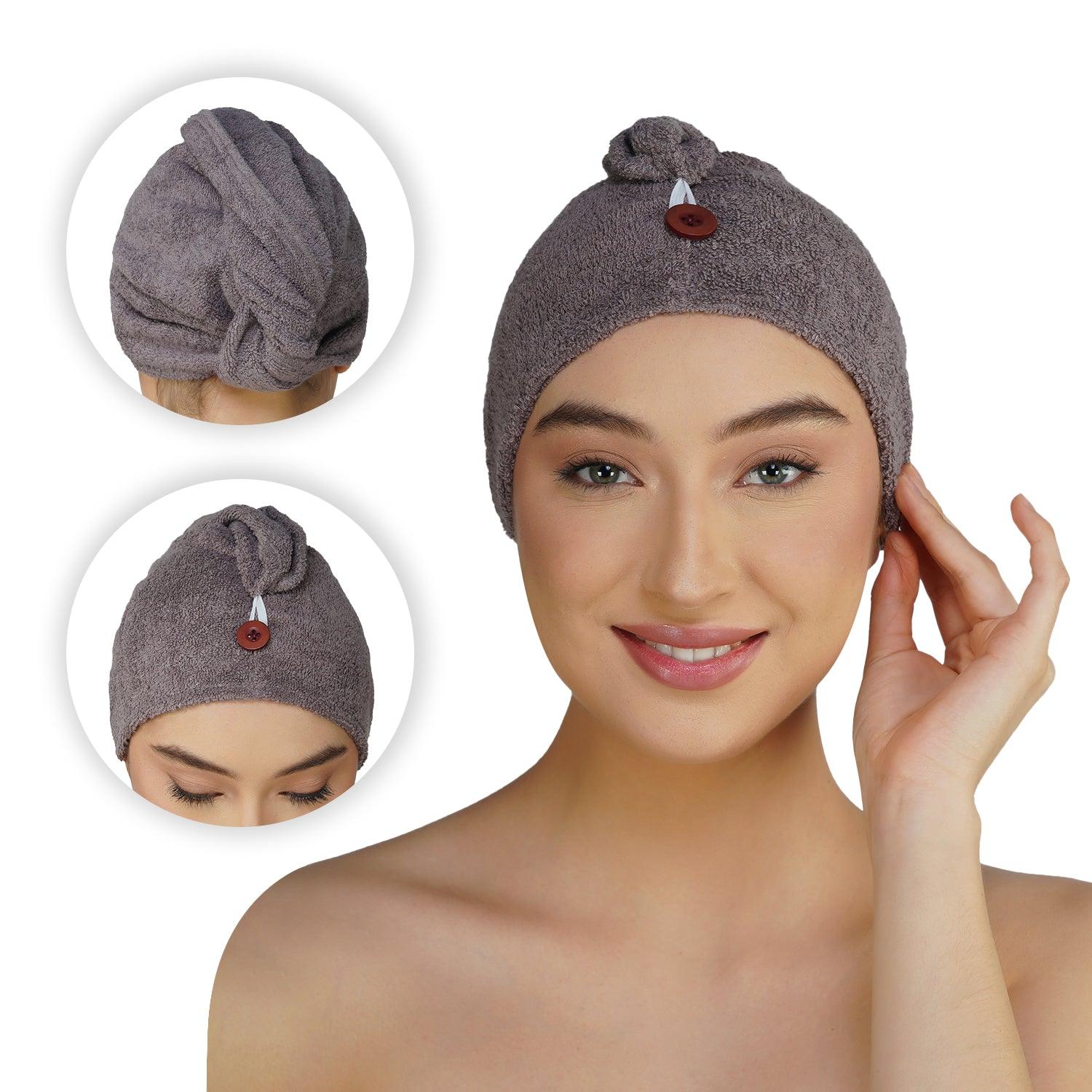 Royal Bamboo Hair Wrap | Quick Dry, Absorbent Shower Cap - Rangoli