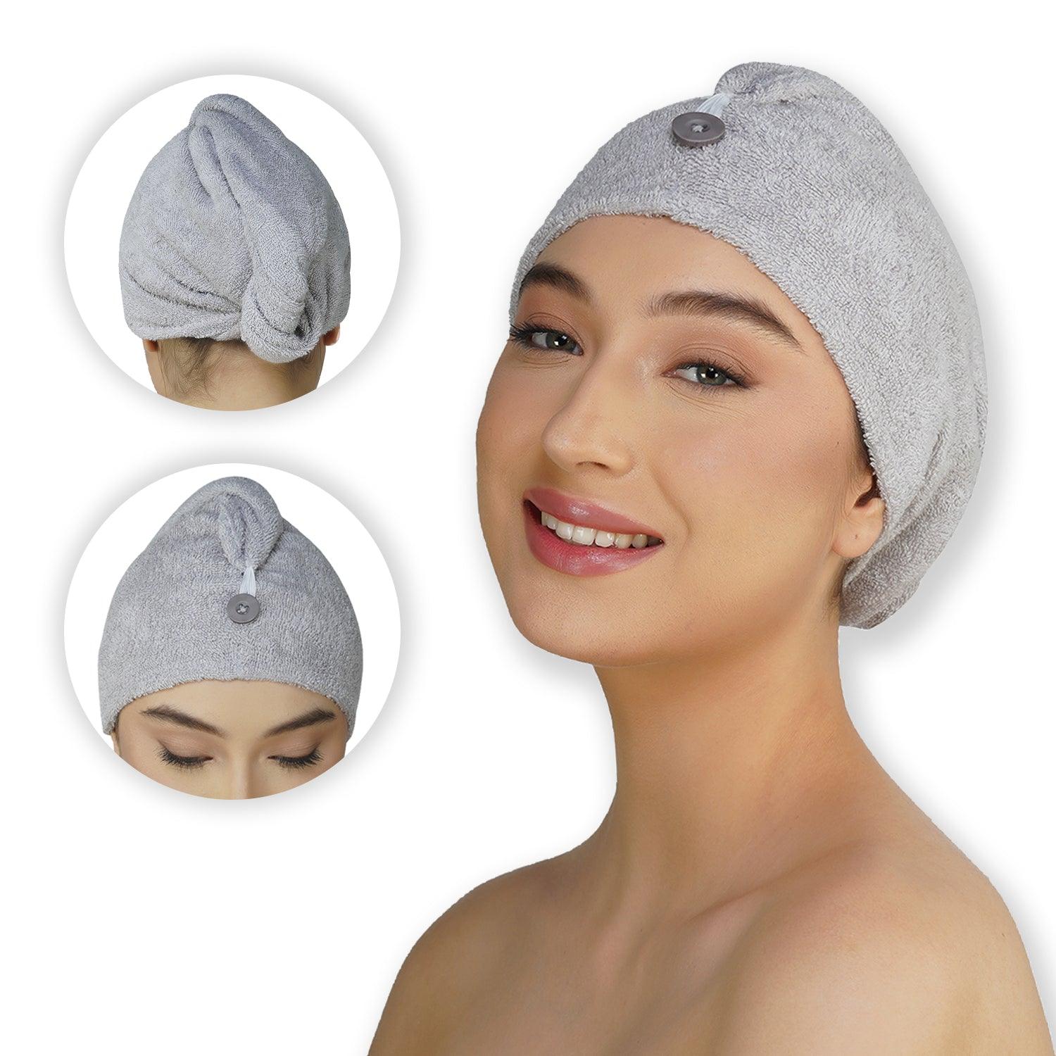 Royal Bamboo Hair Wrap | Quick Dry, Absorbent Shower Cap - Rangoli