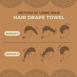 Leopard Print Cotton Hair Wrap | Quick Dry, Absorbent Shower Cap - Rangoli