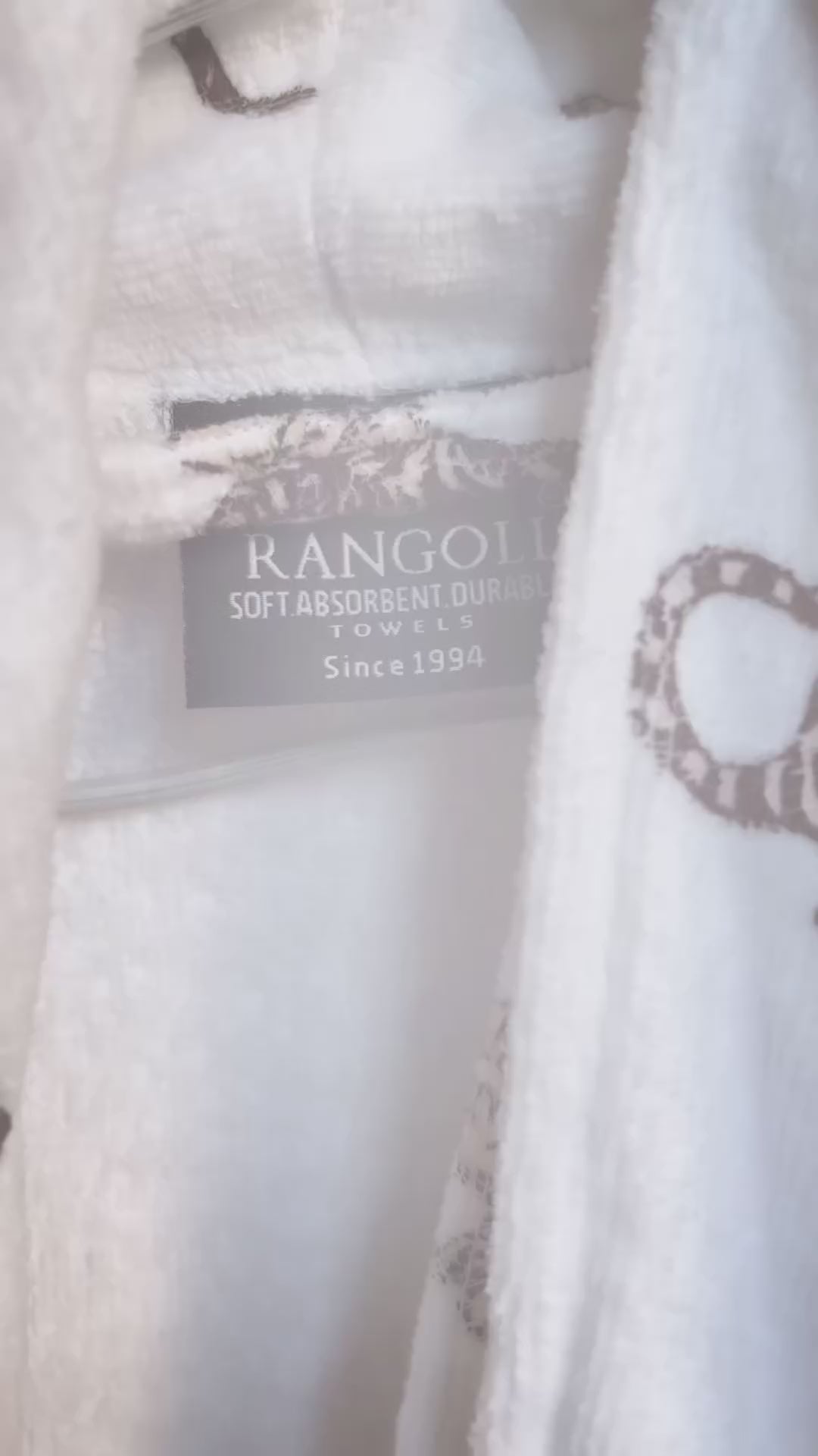 Rangoli Jaguar Cotton Bathrobe for Women