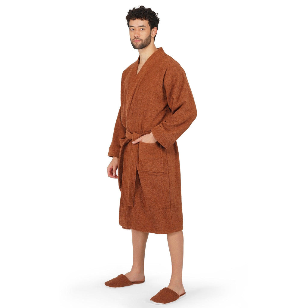 Noble Men 400 GSM Cotton Bathrobe Rangoli